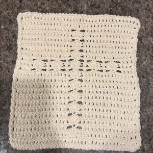 Crochet Prayer Cloth - Beautiful Cross - Handmade